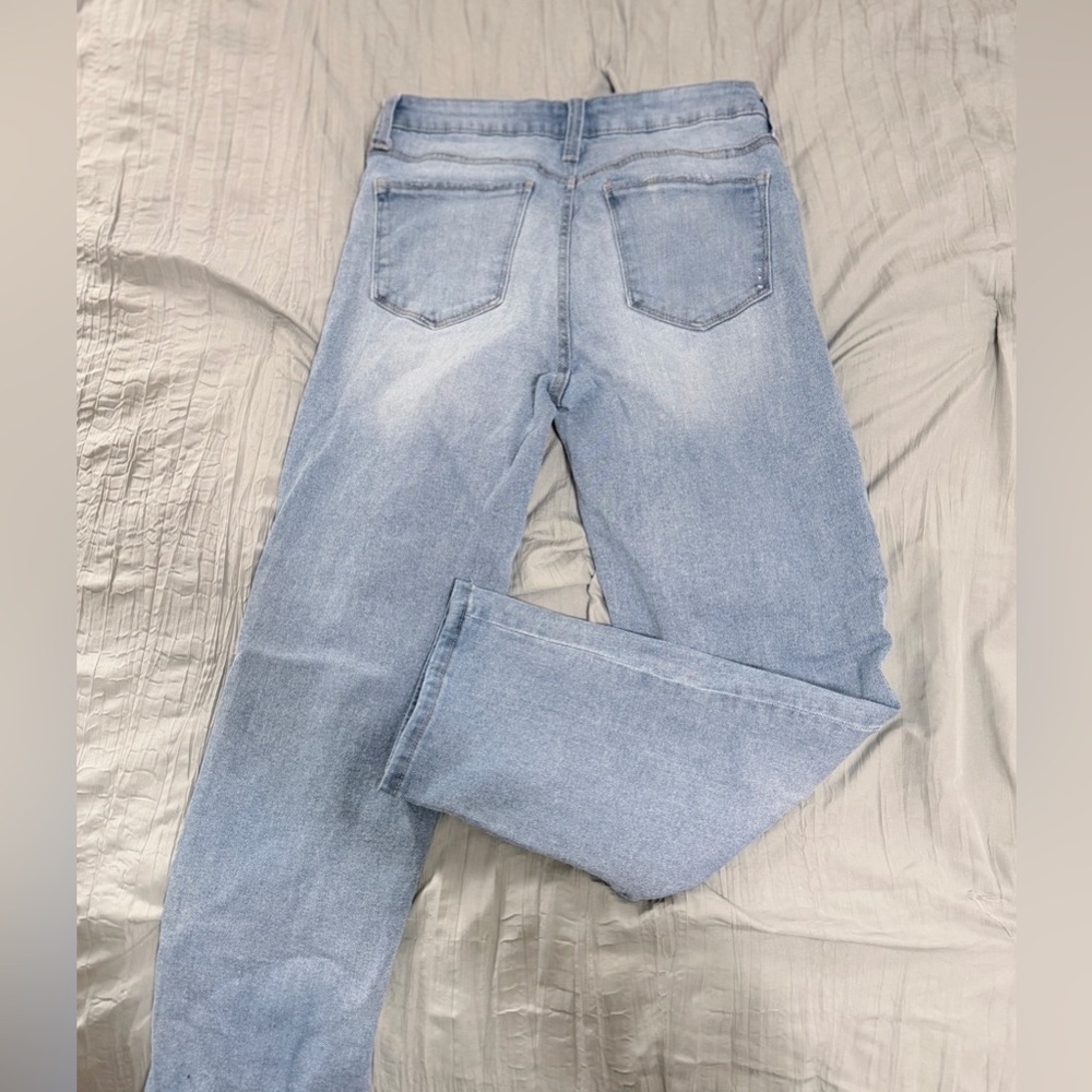 RACHEL Rachel Roy Light Blue Distressed Boyfriend Jeans - Picture 2 of 2
